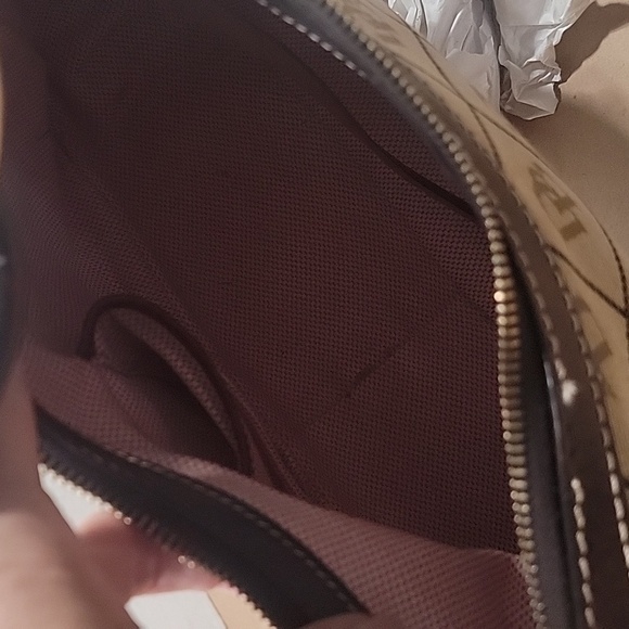 Dooney & Bourke Vintage Y2K Signature Monogram Shoulder Bag w/ Matching Wallet - Picture 13 of 16